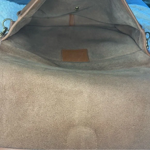 Vintage 90s COACH Tan Leather Briefcase Bag